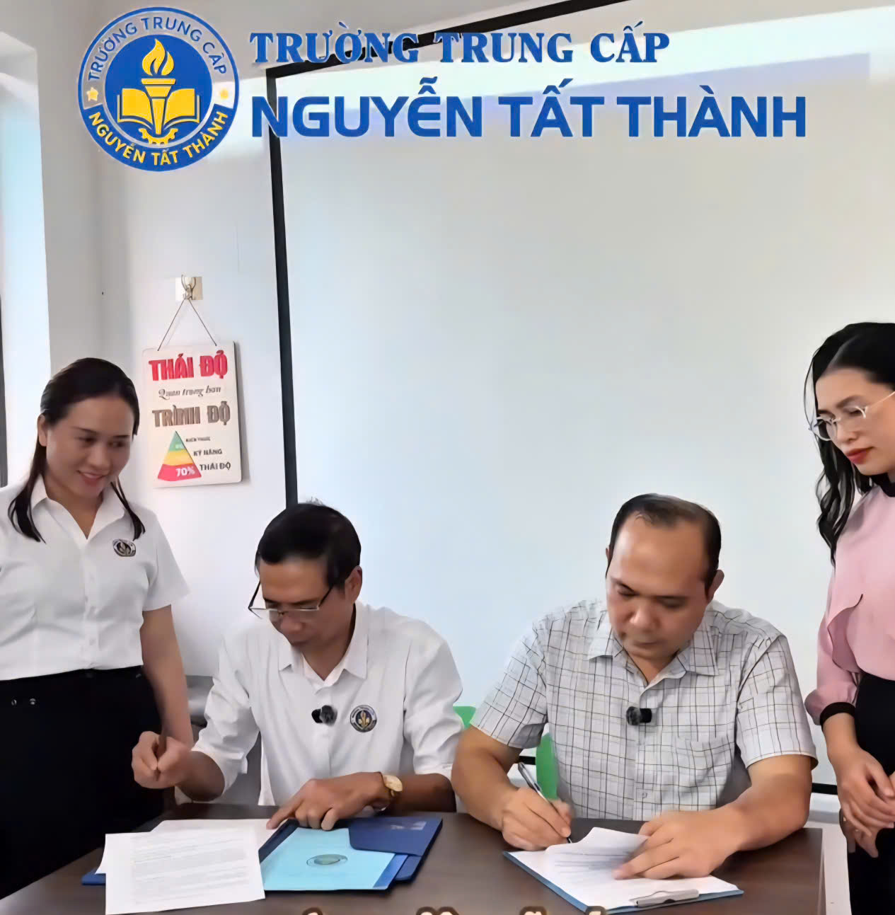 Lễ ký kết hợp tác Trường Trung cấp Nguyễn Tất Thành và Trung tâm Chăm sóc Sức khỏe Phương Đông NDP