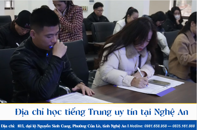 Địa chỉ học tiếng Trung uy tín tại Nghệ An