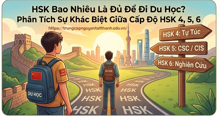 HSK Bao Nhiêu Là Đủ Để Đi Du Học? So Sánh Chi Tiết HSK 4, 5, 6