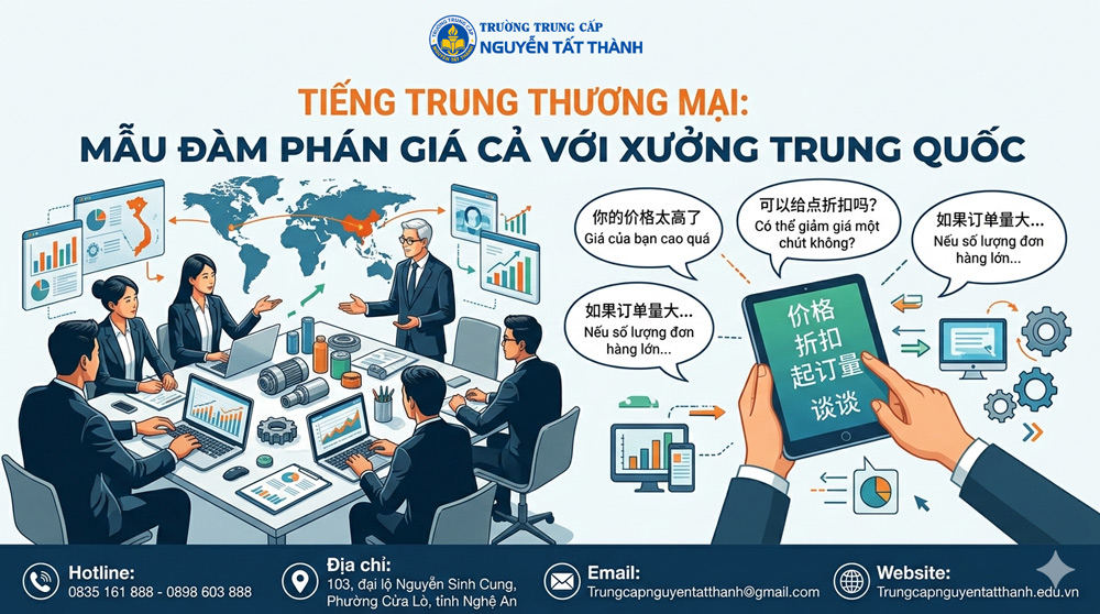 Tiếng Trung Thương Mại: Mẫu Câu Đàm Phán Giá Cả Với Xưởng Trung Quốc