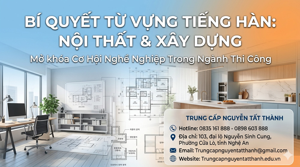 Tổng hợp 100+ từ vựng tiếng Hàn chuyên ngành Nội thất và Xây dựng thông dụng nhất 2026